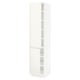 SEKTION Armoire haute + tablette/2ptes, blanc/Veddinge blanc, 18x24x80 "