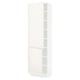 SEKTION Armoire haute + tablette/2ptes, blanc/Veddinge blanc, 24x15x80 "