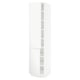 SEKTION Armoire haute + tablette/2ptes, blanc/Voxtorp blanc mat, 18x24x80 "