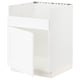 SEKTION Armoire inf pour évier 1 bac HAVSEN, blanc Enköping/blanc effet bois, 24x24x30 "