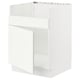 SEKTION Armoire inf pour évier 1 bac HAVSEN, blanc/Vallstena blanc, 24x24x30 "