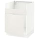 SEKTION Armoire inf pour évier 1 bac HAVSEN, blanc/Veddinge blanc, 24x24x30 "