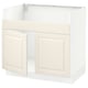 SEKTION Armoire inf pr évier 2 bacs HAVSEN, blanc/Bodbyn blanc cassé, 36x24x30 "