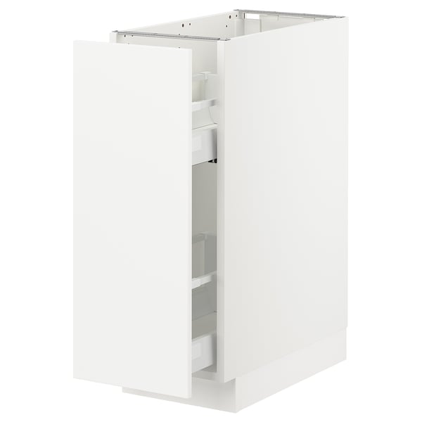 SEKTION Armoire inf rgt coul, blanc/Axstad blanc mat, 12x24x30 "