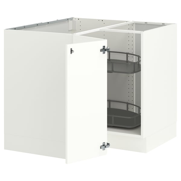 SEKTION Armoire inférieur angl+rgt pivotant, blanc/Aspudden blanc mat, 38x24x30 "