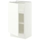 SEKTION Armoire inférieure avec tablettes, blanc/Aspudden blanc mat, 18x15x30 "