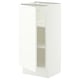 SEKTION Armoire inférieure avec tablettes, blanc/Aspudden blanc mat, 15x15x30 "