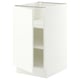 SEKTION Armoire inférieure avec tablettes, blanc/Aspudden blanc mat, 18x24x30 "