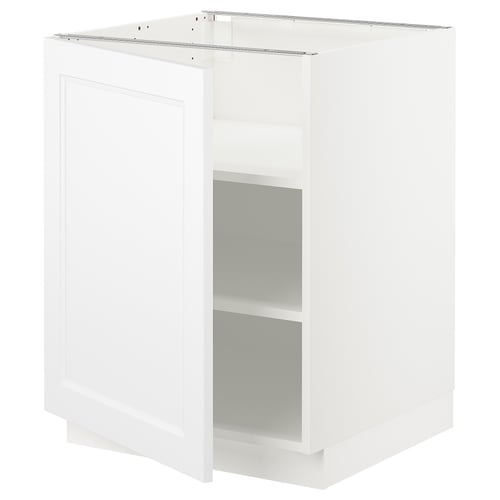 SEKTION Armoire inférieure avec tablettes, blanc/Axstad blanc mat, 24x24x30 "