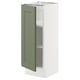 SEKTION Armoire inférieure avec tablettes, blanc/Axstad gris-vert, 12x15x30 "