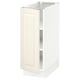 SEKTION Armoire inférieure avec tablettes, blanc/Bodbyn blanc cassé, 12x24x30 "