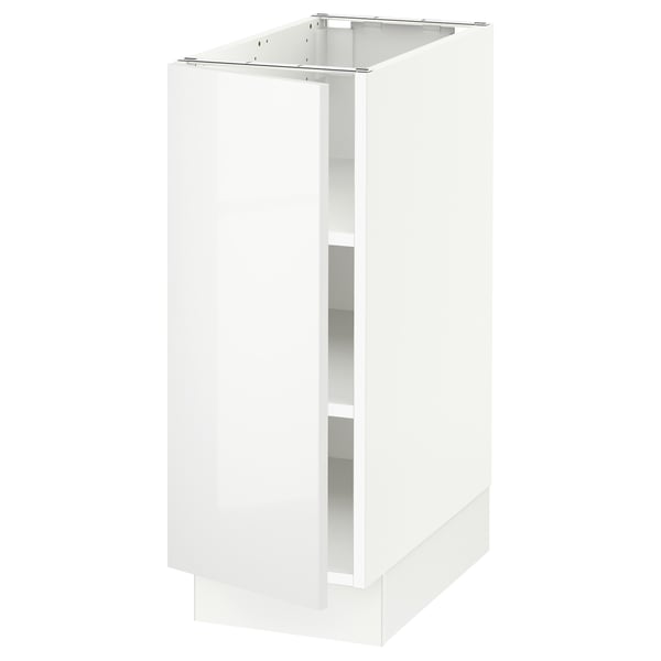 SEKTION Armoire inférieure avec tablettes, blanc/Ringhult blanc, 12x24x30 "