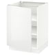 SEKTION Armoire inférieure avec tablettes, blanc/Ringhult blanc, 24x24x30 "