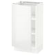 SEKTION Armoire inférieure avec tablettes, blanc/Ringhult blanc, 18x15x30 "