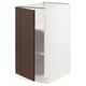 SEKTION Armoire inférieure avec tablettes, blanc/Sinarp brun, 15x24x30 "