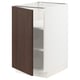 SEKTION Armoire inférieure avec tablettes, blanc/Sinarp brun, 18x24x30 "
