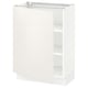 SEKTION Armoire inférieure avec tablettes, blanc/Veddinge blanc, 24x15x30 "