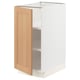 SEKTION Armoire inférieure avec tablettes, blanc/Vedhamn chêne, 15x24x30 "