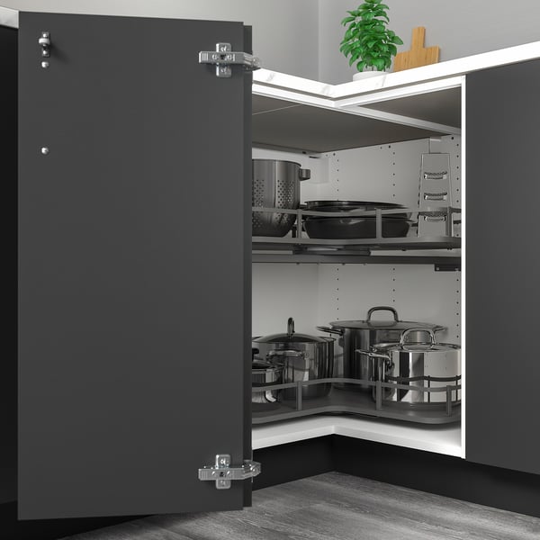 SEKTION Armoire inférieure d'angle, blanc, 38x24x30 "