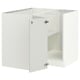 SEKTION Armoire inférieure d'angle+tablette, blanc/Aspudden gris clair, 38x24x30 "