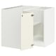 SEKTION Armoire inférieure d'angle+tablette, blanc/Bodbyn blanc cassé, 38x24x30 "