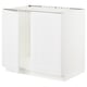 SEKTION Armoire inférieure évier 2 ptes, blanc/Axstad blanc mat, 36x24x30 "