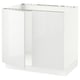 SEKTION Armoire inférieure évier 2 ptes, blanc/Ringhult blanc, 36x24x30 "