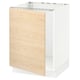 SEKTION Armoire inférieure évier, blanc/Askersund effet frêne clair, 24x24x30 "