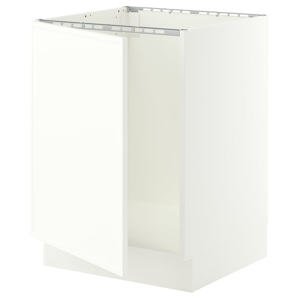 SEKTION Armoire inférieure évier, blanc/Aspudden blanc mat, 24x24x30 "