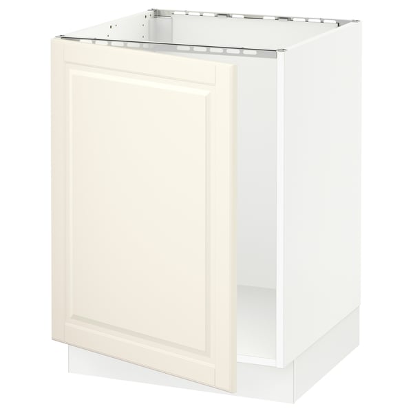 SEKTION Armoire inférieure évier, blanc/Bodbyn blanc cassé, 24x24x30 "