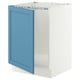 SEKTION Armoire inférieure évier, blanc/Lerhyttan bleu, 24x24x30 "