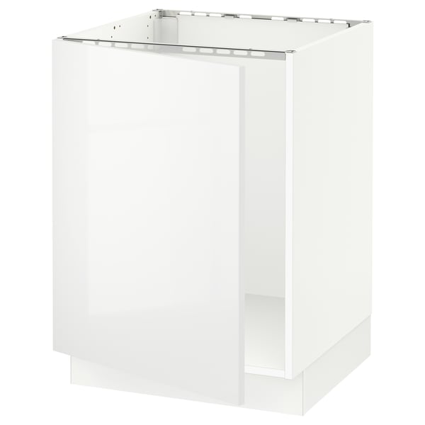 SEKTION Armoire inférieure évier, blanc/Ringhult blanc, 24x24x30 "