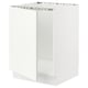 SEKTION Armoire inférieure évier, blanc/Vallstena blanc, 24x24x30 "