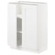 SEKTION Armoire inférieure tablette/2portes, blanc/Axstad blanc mat, 24x15x30 "