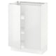SEKTION Armoire inférieure tablette/2portes, blanc/Ringhult blanc, 24x15x30 "