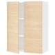 SEKTION Armoire murale 2 portes, blanc/Askersund effet frêne clair, 30x15x40 "