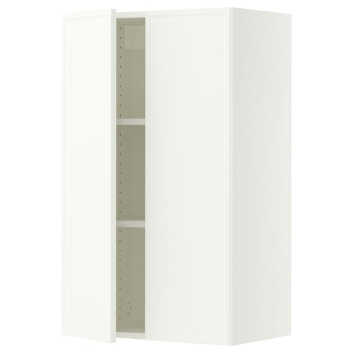 SEKTION Armoire murale 2 portes, blanc/Aspudden blanc mat, 24x15x40 "