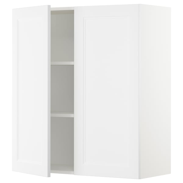 SEKTION Armoire murale 2 portes, blanc/Axstad blanc mat, 36x15x40 "