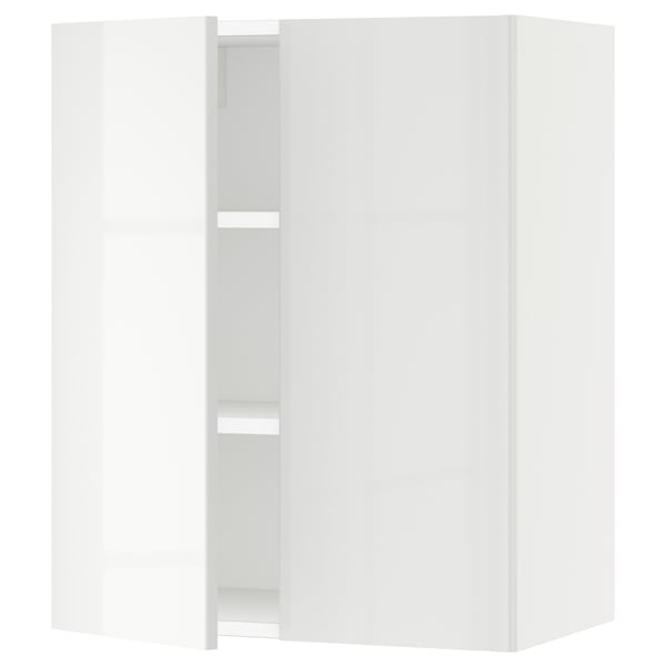 SEKTION Armoire murale 2 portes, blanc/Ringhult blanc, 24x15x30 "