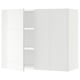 SEKTION Armoire murale 2 portes, blanc/Ringhult blanc, 36x15x30 "