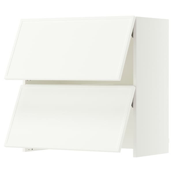 SEKTION Armoire murale à hotte intégrée, blanc/Aspudden blanc mat, 30x15x30 "