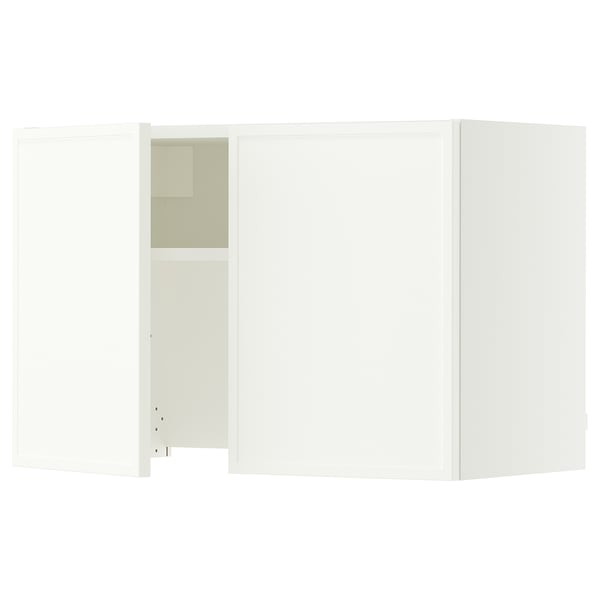 SEKTION Armoire murale à hotte intégrée, blanc/Aspudden blanc mat, 30x15x20 "