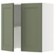 SEKTION Armoire murale à hotte intégrée, blanc/Axstad gris-vert, 30x15x30 "