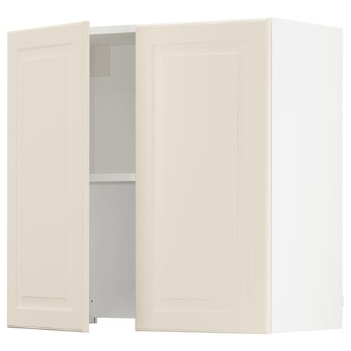 SEKTION Armoire murale à hotte intégrée, blanc/Bodbyn blanc cassé, 30x15x30 "