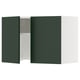 SEKTION Armoire murale à hotte intégrée, blanc/Havstorp vert profond, 30x15x20 "