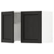 SEKTION Armoire murale à hotte intégrée, blanc/Lerhyttan teinté noir, 30x15x20 "