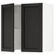 SEKTION Armoire murale à hotte intégrée, blanc/Lerhyttan teinté noir, 30x15x30 "