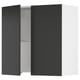 SEKTION Armoire murale à hotte intégrée, blanc/Nickebo anthracite mat, 30x15x30 "