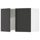 SEKTION Armoire murale à hotte intégrée, blanc/Nickebo anthracite mat, 30x15x20 "