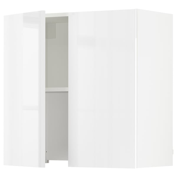 SEKTION Armoire murale à hotte intégrée, blanc/Ringhult blanc, 30x15x30 "